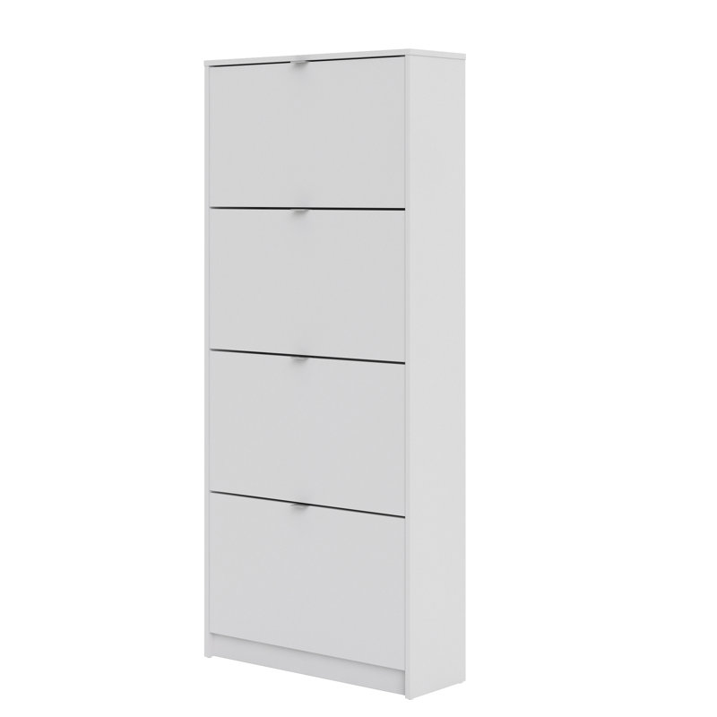 Aula 24 Pair Shoe Storage Cabinet, White