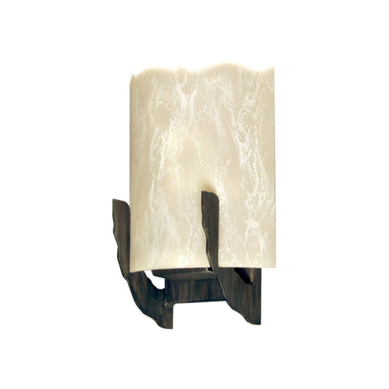 Octavia 1 - Light Flush Mounted Sconce, Antique Iron Gate