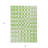 3' X 5' Lime Green And Ivory Geometric Washable Indoor Outdoor Area Rug