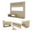 Cabos Floating Entertainment Center Floating Entertainment Center for TVs up to 55"-1079565672