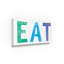 « manger letters », art textuel sur toile tendue-26856417