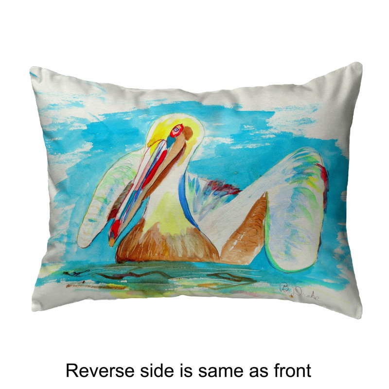 Outdoor Reversible Throw Pillow