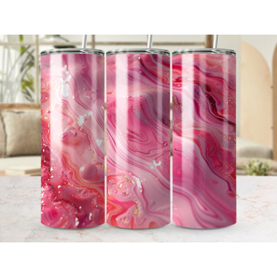 Choose Handmade Tumblers 591 mL Vacuum Insulated Stainless Steel (18/8) Travel Tumbler with Straw