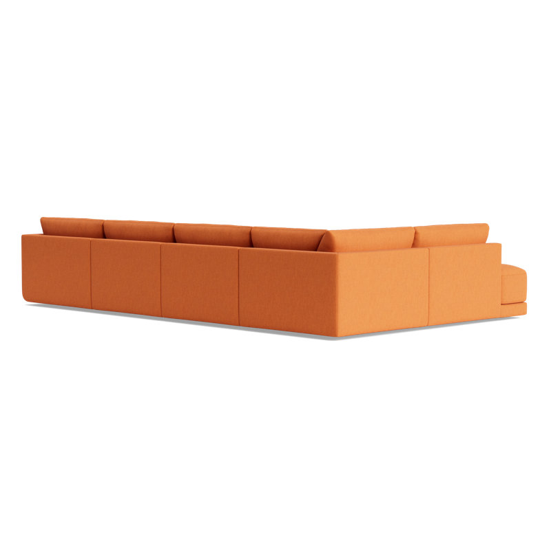 Eva Modular Sectional, Left Hand Facing, Performance Weave - Carrot