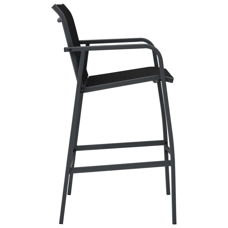 Yeremia Patio Dining Armchair, Black