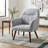 30.31" Wide Stitch-Tufted Linen Blend Upholstered Armchair-466070634