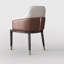 Chaise d'appoint à dossier beige uni (ensemble de 2)