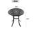 Cast Aluminum Patio Dining Table With Frame And Umbrella Hole