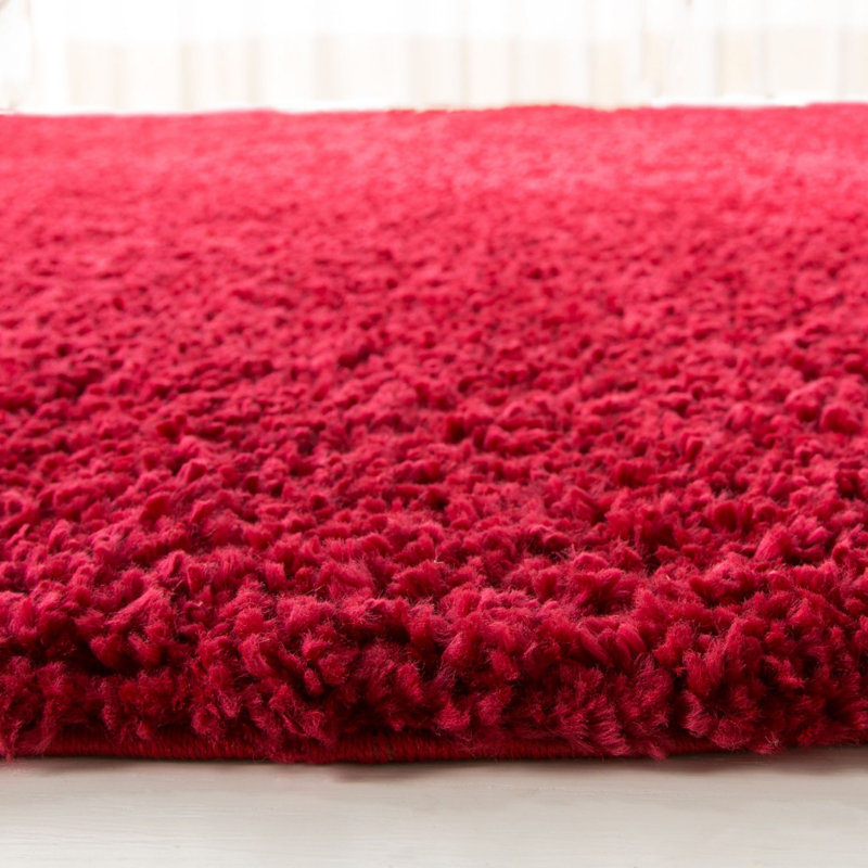Jiang Red Area Rug, Round 9'
