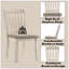 Chaise d'appoint Fedele en tissu brun clair et finition crème (ensemble de 2)