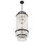 Shimmering Elegance 6 - Light Steel Chandelier