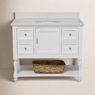 Hampton 42'' Single Bathroom Vanity with Top