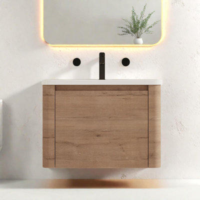 28" Bathroom Vanity with Ceramic Sink & Soft-Close Door