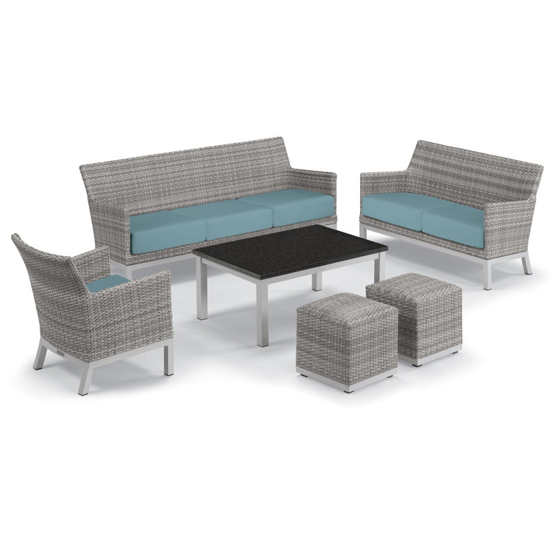 Outdoor - Piece Conversation Set, Ice Blue