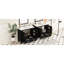 Meuble-lavabo moderne noir de 72 po avec tiroir divisé, assemblage facile et fermeture silencieuse pour vos éviers faciles à installer, cadre et tiroir 72 po-233800936