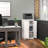 Modular Storage 21.38" W 3 Shelf Storage with Doors-98788128