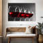 Red Wine Row sur impression sur toile-1557244395