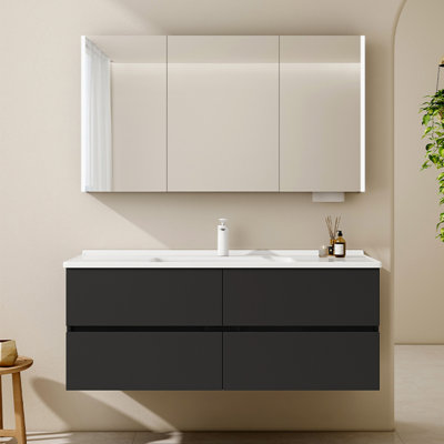 Armoire de salle de bain minimaliste de style nordique