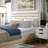 Queen Platform Bed Frame With Taupe Fabric, Engineered Wood, No Box Spring Required Bedroom Boucle Upholstered Headboard, Main Material,
