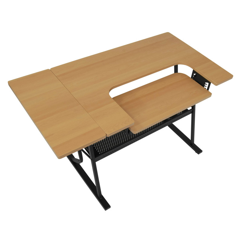 Abdussamad 113.7cm x 59.7cm Sewing Table with Sewing Machine Platform