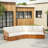 Modern Royal Patio V Sofa Setctional Set