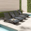 Ensemble de chaises longues inclinables 79,25 po Billur-1215480938