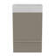 Meuble-lavabo sur pied rayé en cachemire gris SANS lavabo, armoire de salle de bain autoportante pour salle de bain moderne, KD-57472035