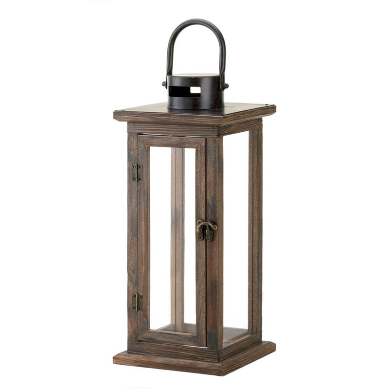 LANTERNE EN BOIS LODGE
