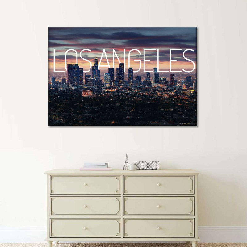 Los Angeles Vibes, reproduction sur toile, H 8 po x l 12 po x P 1 po