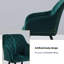 2 X Dining Chairs, Velvet Upholstered Seat Kitchen Chairs With Armrests, Black-531879170