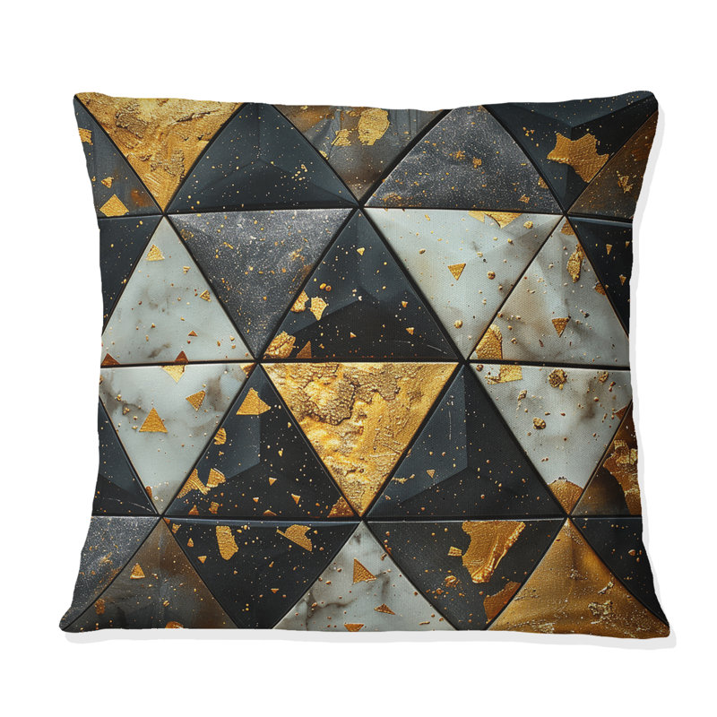 Coussin Glam Triangle - Glam, H 18 po x H 18 po