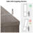 Arie 73.1"H Standard Bookcase With Adjustable Shelves, Wood Storage Freestanding Bookshelves With 8 Open Shelves and 4 Doors, Wash Gray-1426915165