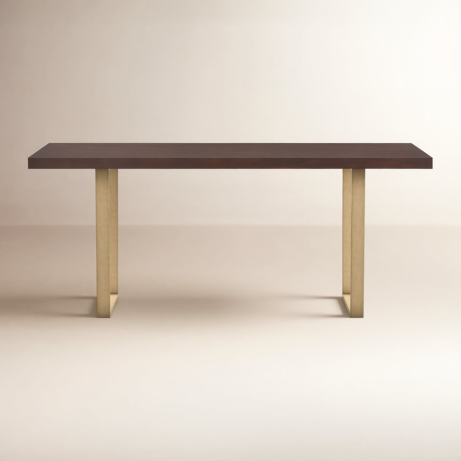 Blake 72'' Dining Table, Gold, Expresso