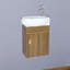 Ensemble de meuble-lavabo mural simple 17 po Mikaelah-756061317