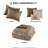6 Piece Comforter With Throw Pillows - Full/Queen, , Leaf Pattern, , Machine Wash Full/Queen Fabric, Design, Washable
