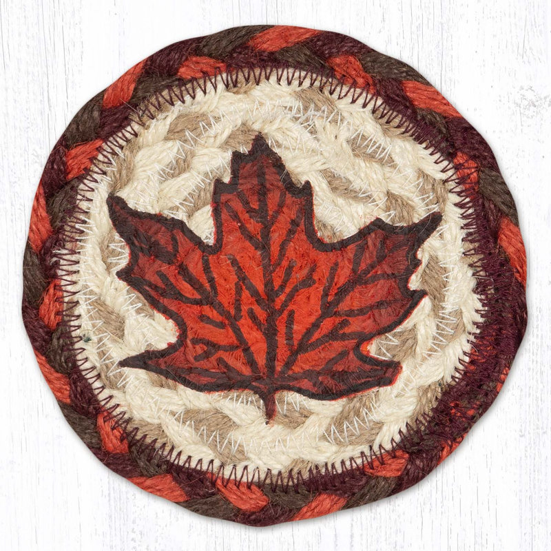  IC-417 Autumn Maple Printed Coaster 5"x5"