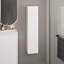 Armoire de salle de bain murale 43 po à une porte et 3 tablettes de rangement verticales pour le lavage de la chambre à coucher Design moderne Facile à installer