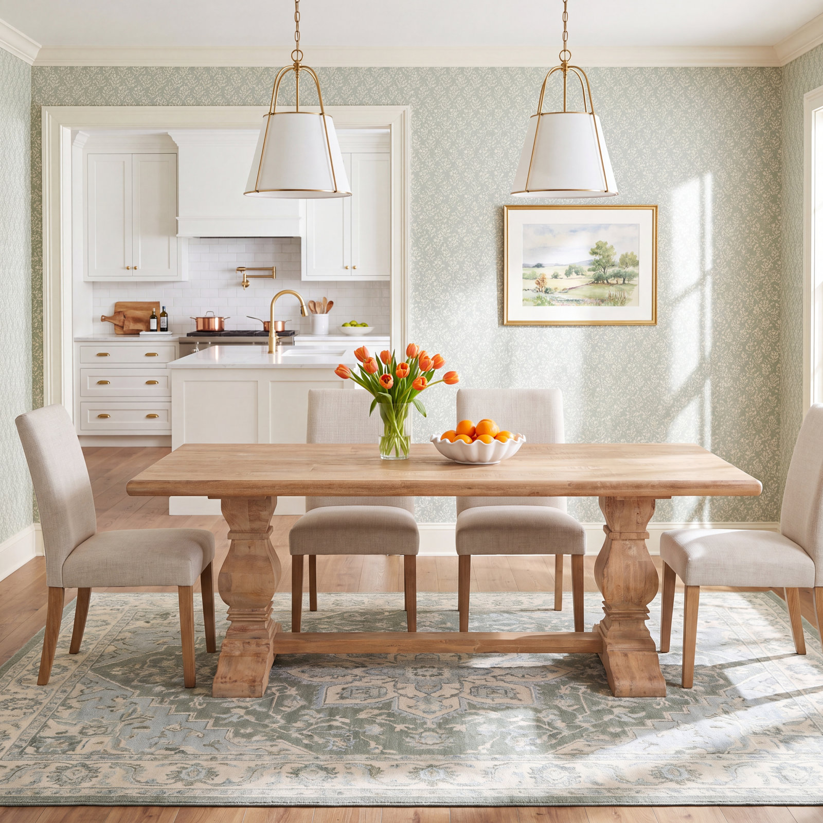 Lyons Dining Table, 40" W x 84" L