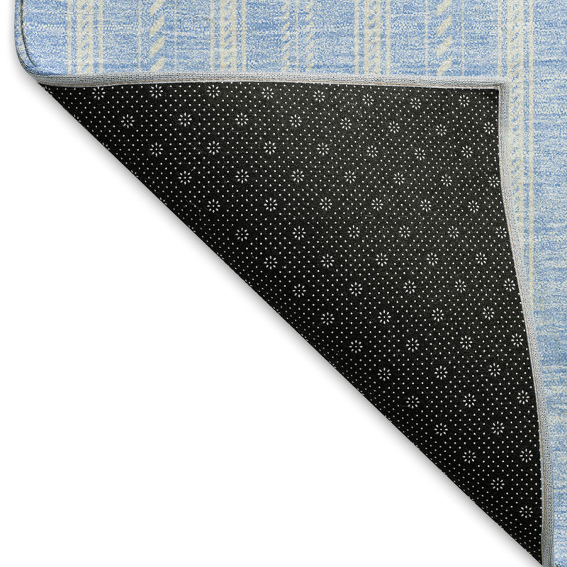 Premium Machine Washable Prisco Sky Rug, Rectangle 8' x 10'