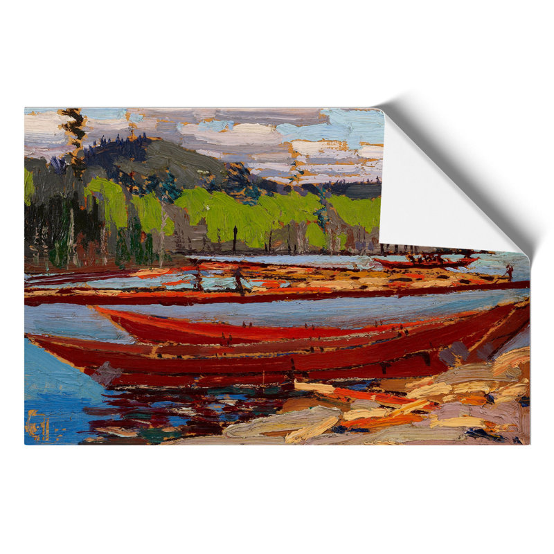 Bateaux by Tom Thomson - No Frame Painting, 42cm H x 59cm W x 0.1cm D