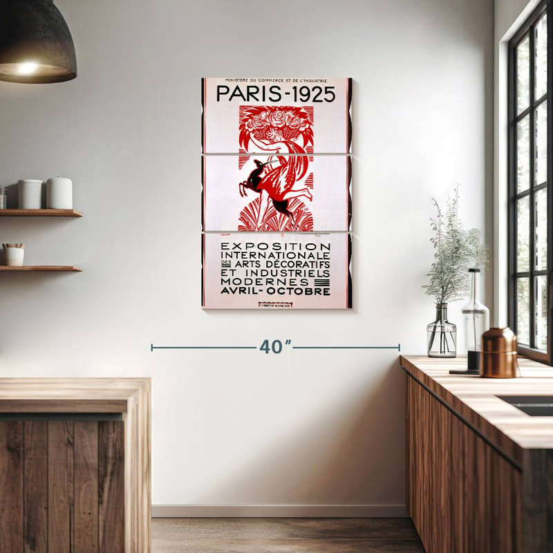 Exposition internationale Nicci Paris 1925, H 38 po x l 24 po