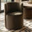 Velvet Rolling Barrel Armchair with Wheels-998789976