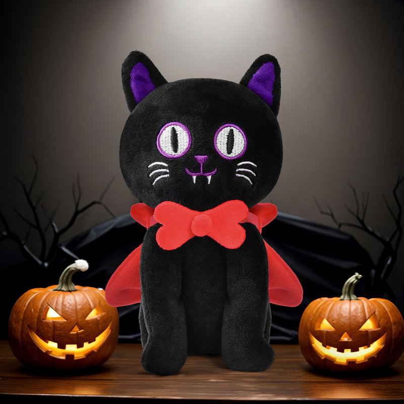 Chat en peluche d'Halloween