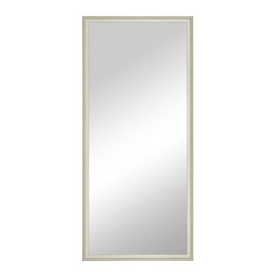 Collection Kennebec, miroir pleine grandeur, dans un miroir de vestiaire idéal, verre à reflets véritables, cadre en bois, adossé au mur ou au mur, 