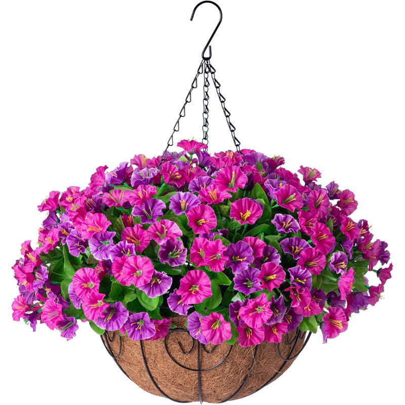 Arrangement in Basket, Lotus/Fuchsia