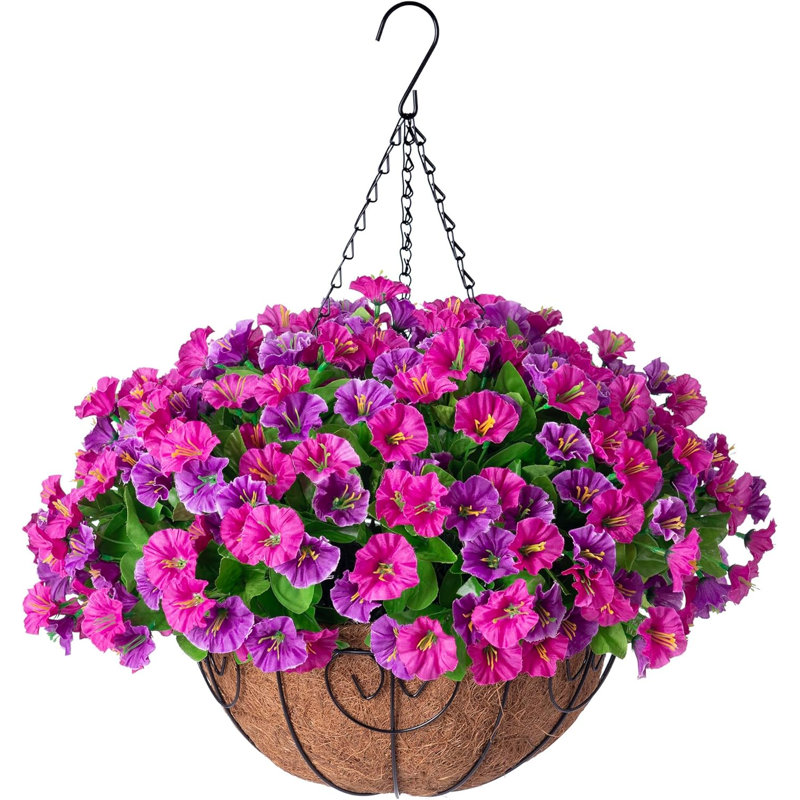 Arrangement in Basket, Lotus/Fuchsia