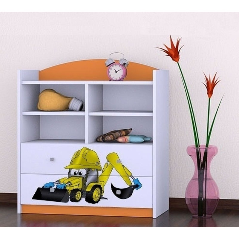 Ashlyn 96cm H X 86cm W Kids Cube, Orange
