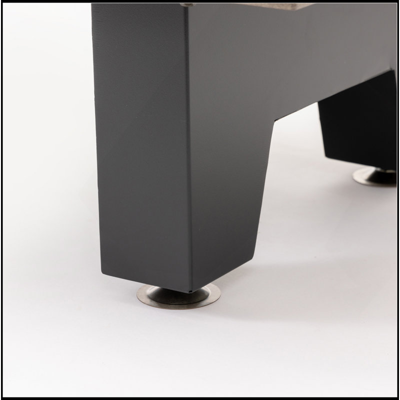 Foyer de table 42 po en fer, Gris / Noir