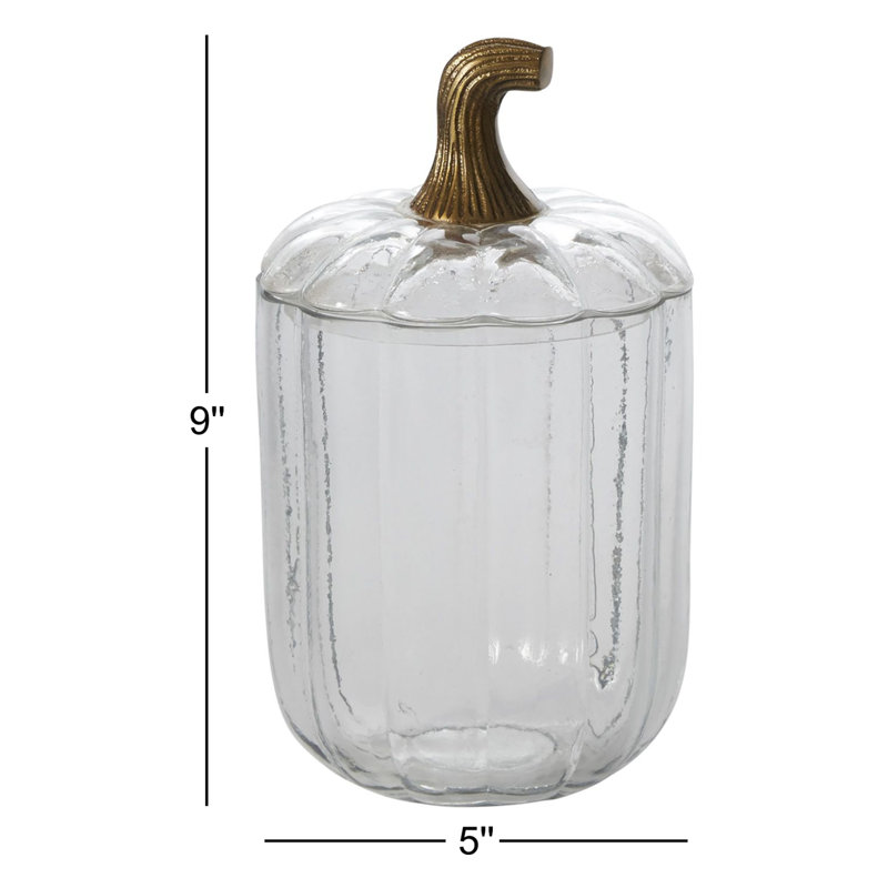 Terrarium translucide citrouille 5 po x 5 po x 8,5 po