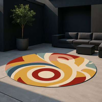 Tapis intérieur et extérieur Retro Stomp
